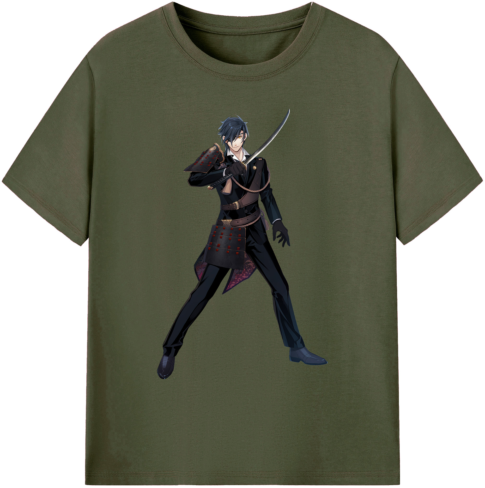 （画像用） 刀剣乱舞 Touken Ranbu 綿100％ メンズ半袖Tシャツ｜肌触りやわらか＆通気性